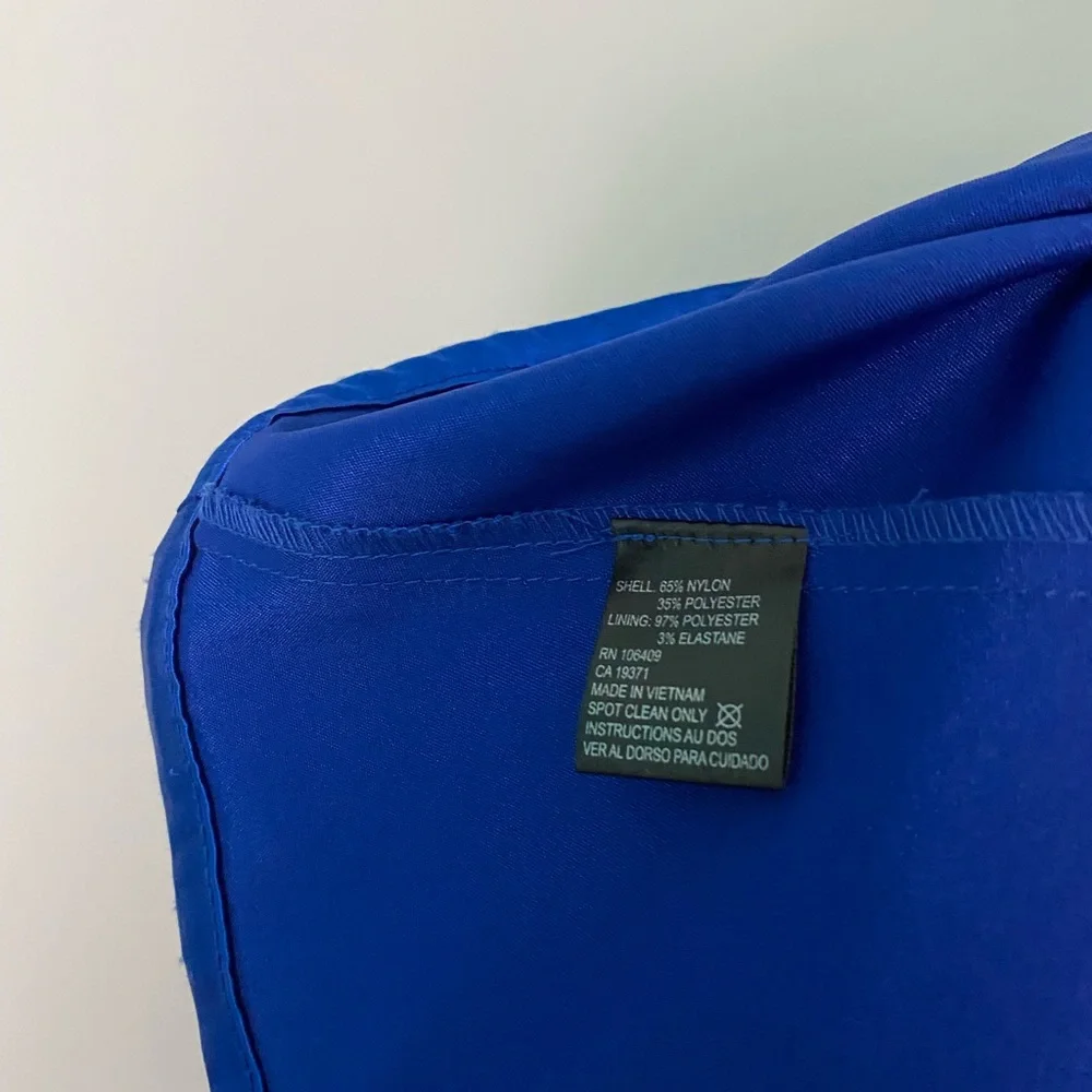 Tahari royal blue dress sz-2 - Picture 6 of 7